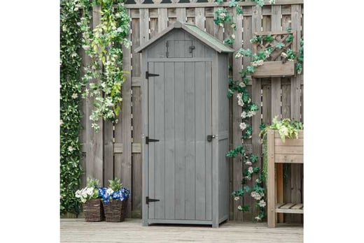 Outsunny Wooden Garden Storage Shed Wowcher