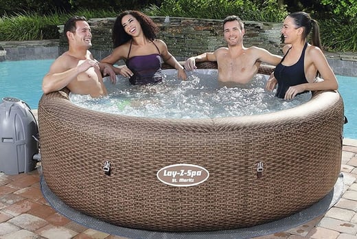 Rattan Effect Hot Tub Wowcher