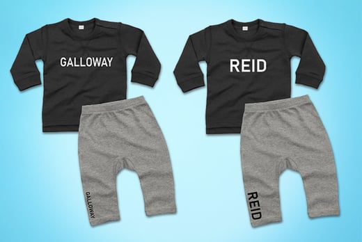 personalised baby tracksuit