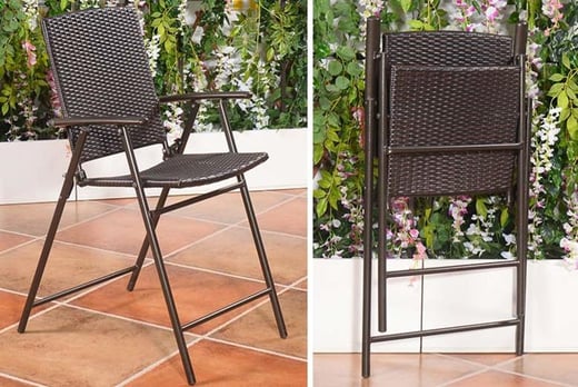 Folding Rattan Garden Chairs - LivingSocial