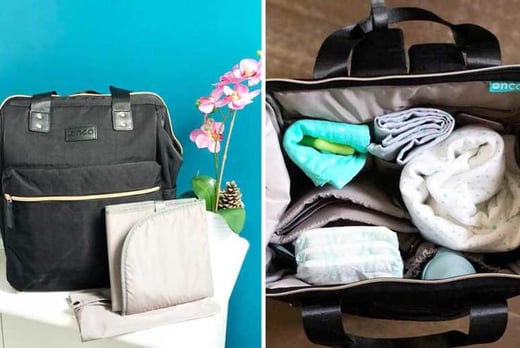 Award Winning Black or Stone Grey Onco Melody Changing Bag