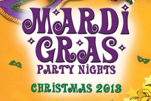 mardi gras christmas party