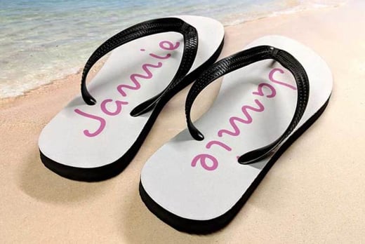 cheap personalised flip flops