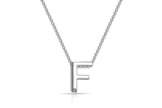 Philip Jones Initial Necklace Created with Swarovski® Crystals | London ...