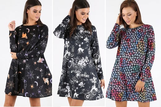 halloween swing dress uk