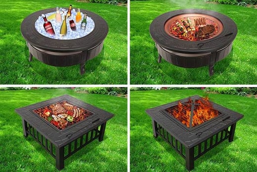Metal Outdoor Fire Pit Shop Wowcher