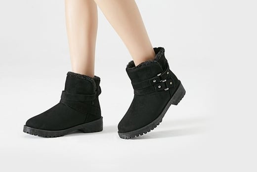 Winter Fur-Lined Ankle Boots | London | Wowcher
