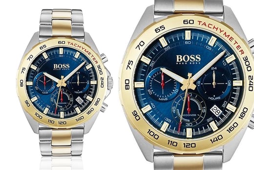 hugo boss 2 tone watch