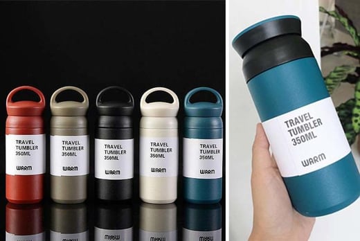 Stainless Steel 350ML Travel Bottle - 5 Colours! | Shop | Wowcher