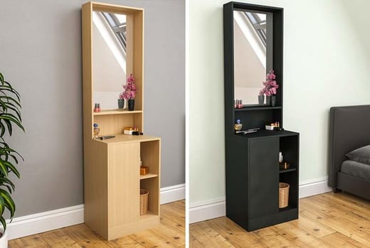 Dressing Table Unit with Mirror London Wowcher