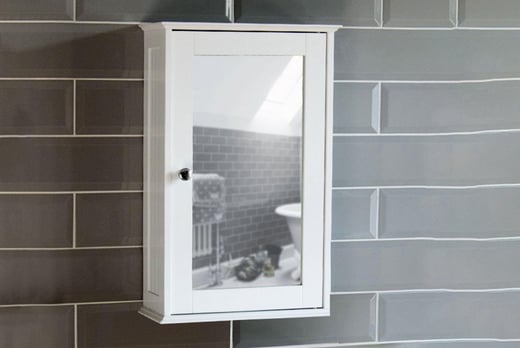 One Door Mirrored Wall Cabinet Bathroom Deals In Shop Livingsocial