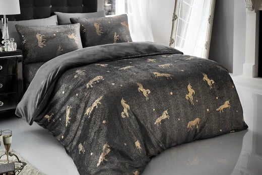 Unicorn Foil Duvet Cover Set Bedding Deals In London Livingsocial