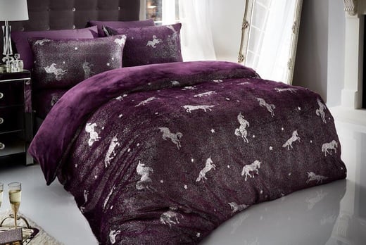 Unicorn Foil Duvet Cover Set Bedding Deals In London Livingsocial