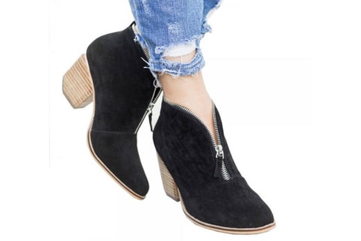 v cut ankle boots uk