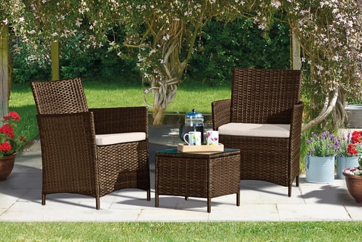 Seville Rattan Garden Bistro Set | Garden Furniture deals in Shop | Wowcher