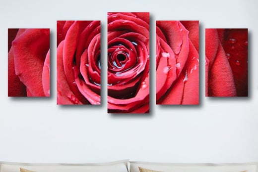 5 Panel Split Canvas Art | London | Wowcher