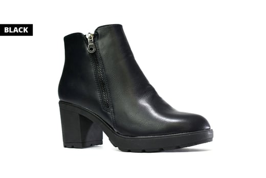 Women’s Block Heeled Boots | Essex | Wowcher