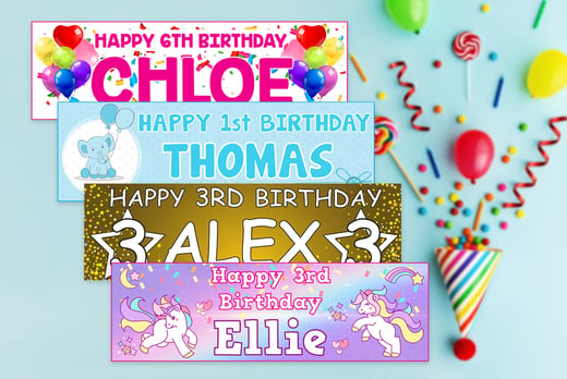 Personalised Birthday Banner Birmingham Wowcher