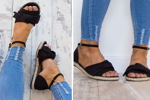 Open-Toe Espadrille Sandals | Shop | Wowcher