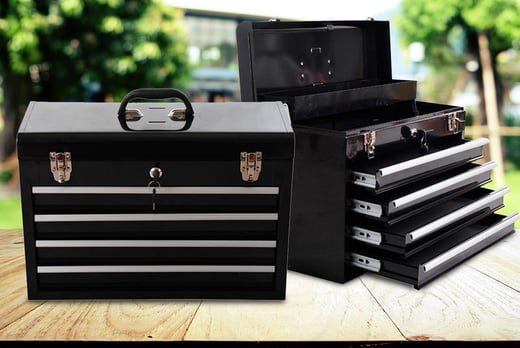 Portable Metal Toolbox Shop Wowcher