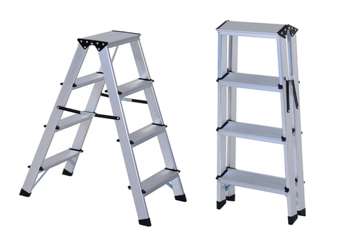 Silver Folding 4 Step Ladder Home Diy Deals In Shop Livingsocial