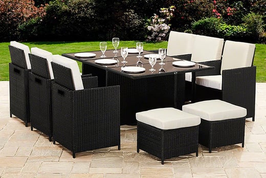 Rattan Garden Furniture Set Livingsocial - Rattan Effect 4 Seater Cube Patio Furniture Set Black Rattan Garden Furniture Set Livingsocial - Rattan Effect 4 Seater Cube Patio Furniture Set Black