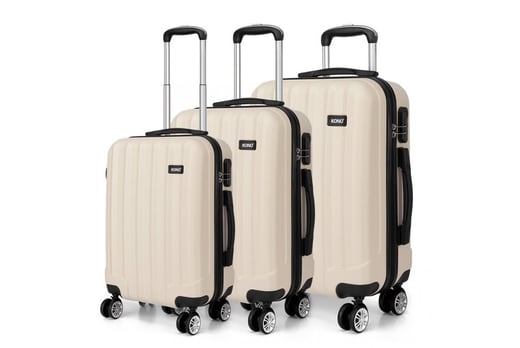 3-Piece Hard Shell Luggage Set | Suitcases/Luggage Deals In Shop | Wowcher