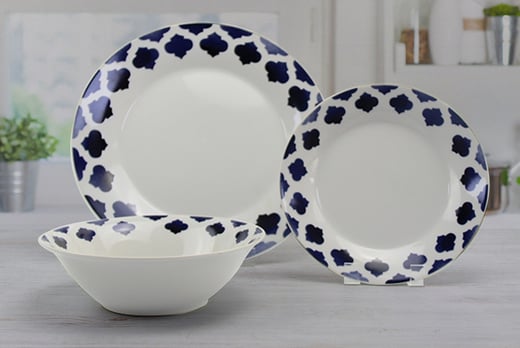 12Pc Kasbah Dinner Plate Set | Shop | Wowcher