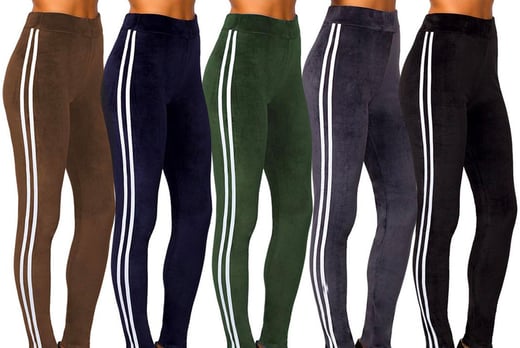 Want-Clothing-LTd---Ladies-Velvet-Touch-Striped-Workout-Leggings