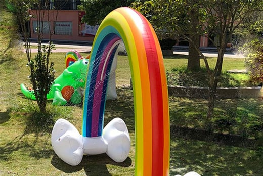 inflatable rainbow sprinkler walmart