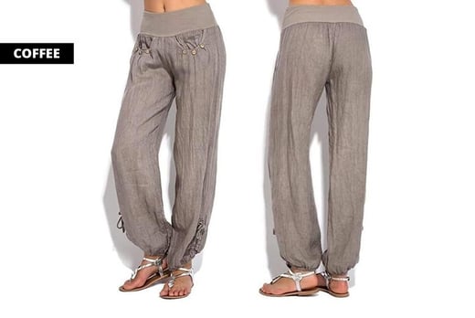womens casual linen pants