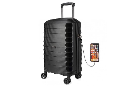 luggage with charger