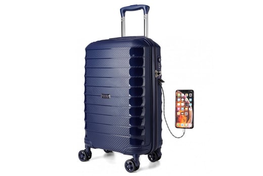 new suitcase with charger