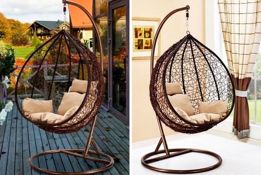 Hanging Rattan Egg Chair Voucher | Garden Leisure deals in Shop