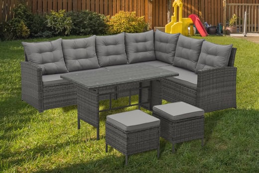 8-Seater Evre Monroe Rattan Garden Furniture Set