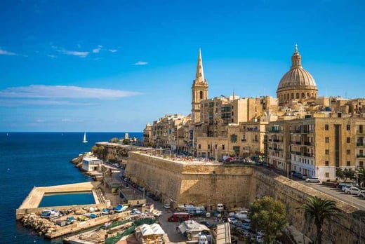 Malta Stock Image-Harbour walls