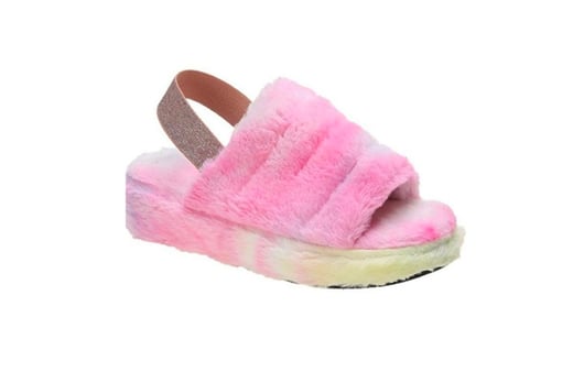 fluffy sliders slippers