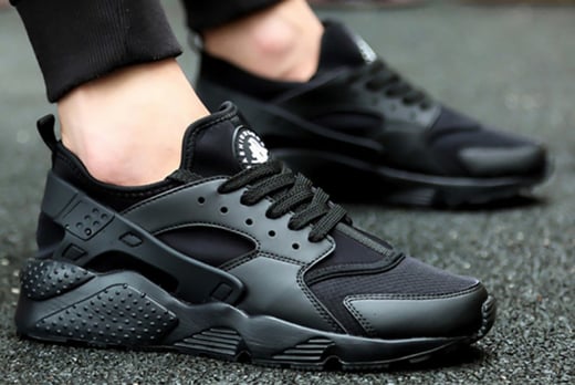 smart black trainers