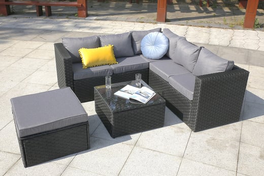 6-Seater Corner Garden Rattan Furniture Set