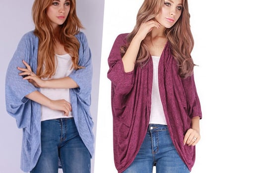 lightweight batwing cardigan