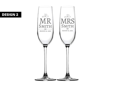 pair of champagne glasses