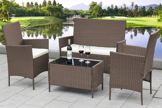Marylebone 4pc Rattan Garden Furniture Set