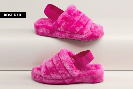 fluffy sliders shoes
