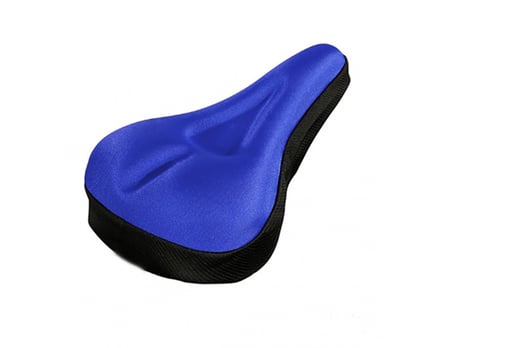 blue bike seat