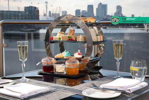sunborn london yacht hotel afternoon tea & cocktails for 2