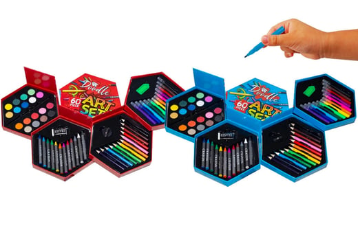 Doodle-60-Piece-Hexagon-Fold-Out-Box-Washable-Arts-and-Crafts-Set-2