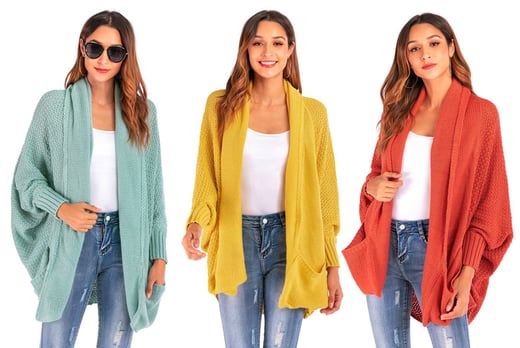 bat sleeve cardigan
