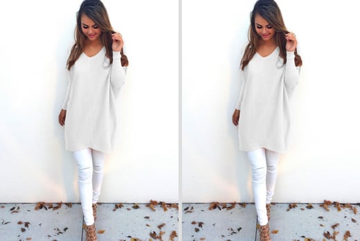 white oversized jumper womens