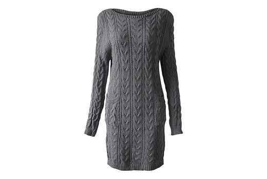 Women's-Cable-Knit-Long-Sleeve-Jumper-Dress-2