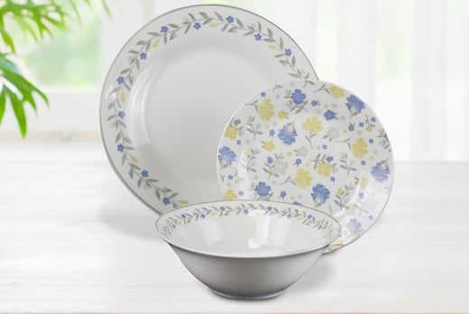 dinner set with mugs